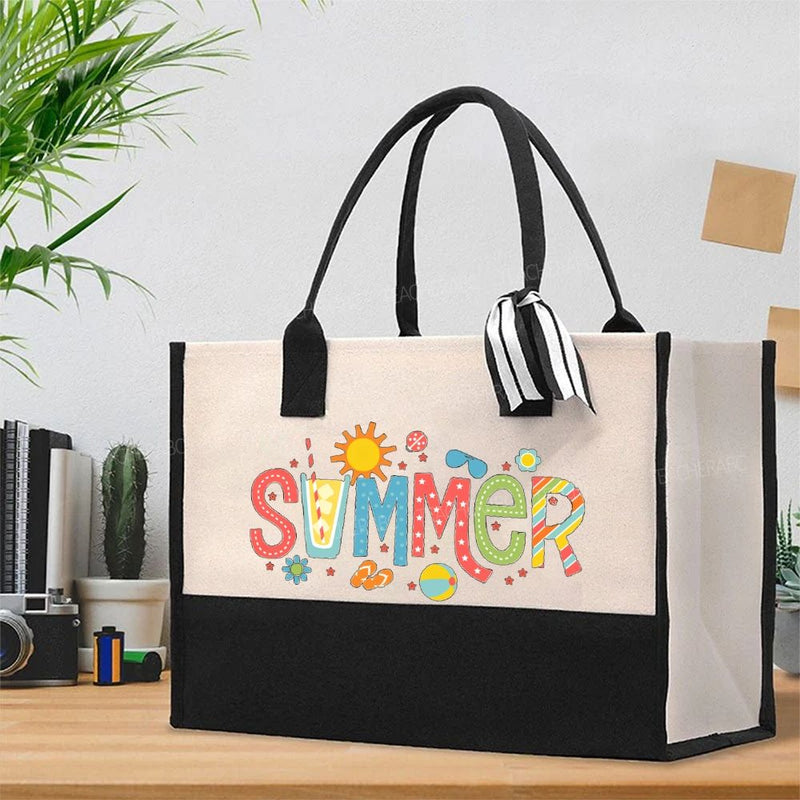 Summer Cotton Tote Bag