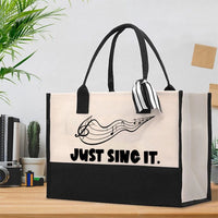Just Sing It Music Cotton Tote Bag