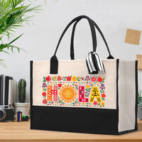Floral Hola Cotton Tote Bag