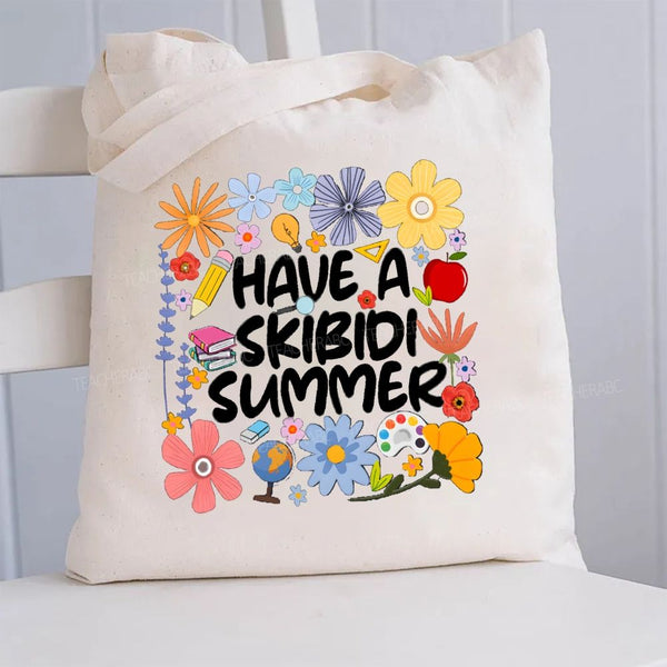 Have A Skibidi Summer Canvas Tote Bag