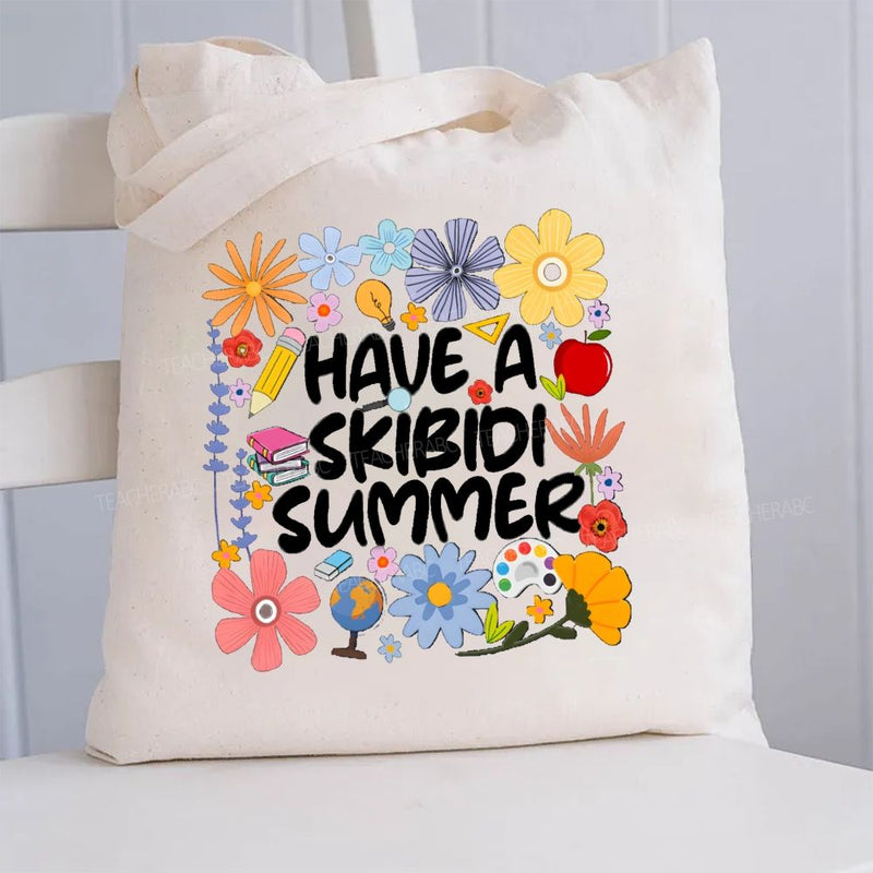 Have A Skibidi Summer Canvas Tote Bag