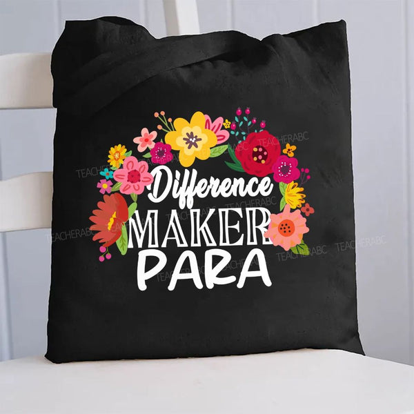 Difference Maker Para Canvas Tote Bag