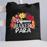 Difference Maker Para Canvas Tote Bag