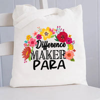 Difference Maker Para Canvas Tote Bag