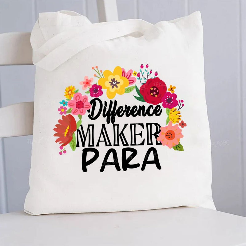 Difference Maker Para Canvas Tote Bag