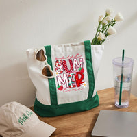 Sweet Summer Time Color-blocked Canvas Bag