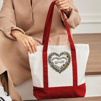Paraprofessional Making A Difference Flower Color-blocked Canvas Bag