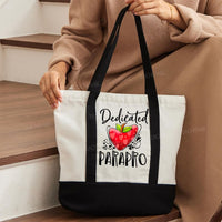 Dedicated Parapro Letters Color-blocked Canvas Bag