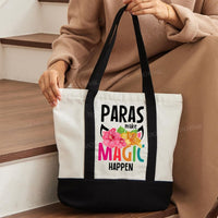 Paras Make Magic Happen Color-blocked Canvas Bag