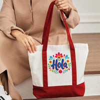 Hola Color-blocked Canvas Bag