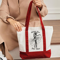 Unleash Your Inner Dancer Color-blocked Canvas Bag