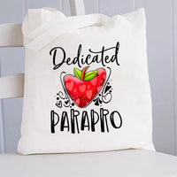 Dedicated Parapro And Heart Canvas Tote Bag
