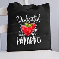 Dedicated Parapro And Heart Canvas Tote Bag