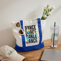Dance Teacher Color-blocked Canvas Bag