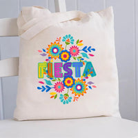 Fiesta Maestra Bilingual Teacher Canvas Tote Bag