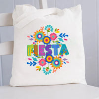 Fiesta Maestra Bilingual Teacher Canvas Tote Bag