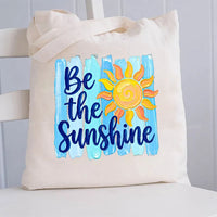Be The Sunshine Summer Break Canvas Tote Bag