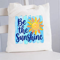 Be The Sunshine Summer Break Canvas Tote Bag