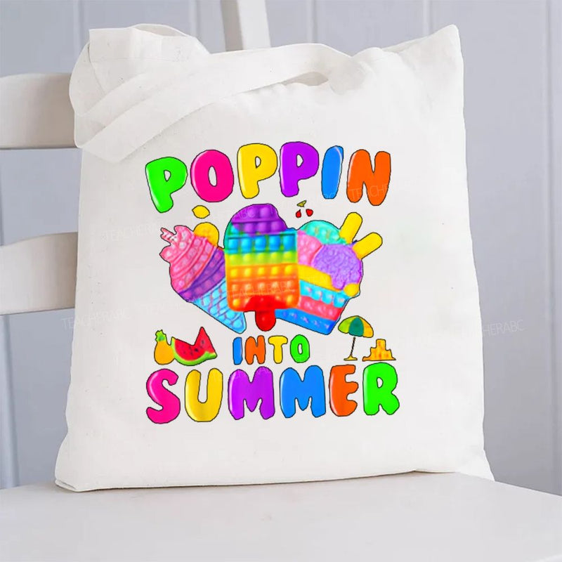 Popping Into Summer Canvas Tote Bag