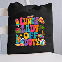 Lunch Lady Off Duty Canvas Tote Bag
