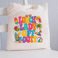 Lunch Lady Off Duty Canvas Tote Bag