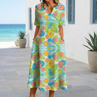 Light Green Beach Vibes Dress