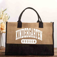 Personalized Name And Grade School Mode On Cotton Tote Bag