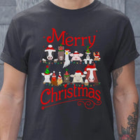 Merry Christmas Graphic Tee, Christmas Is Coming Farm Animals Shirt, Unisex Holiday Season T-Shirt, Adorable Animal Lover Christmas T-Shirt