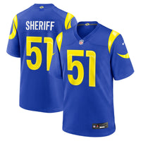 Los Angeles Rams Jamie Sheriff Royal Team Game Jersey