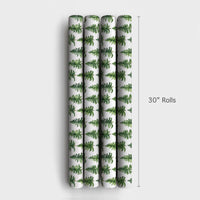 Rustic Woodland Gift Wrap, Watercolor Pine Tree Wrapping Paper, Evergreen Forest Wrapping Paper, Winter Holiday Christmas Gift Wrap Roll