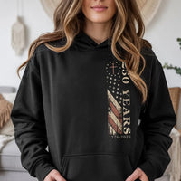 America 250 Years Hoodie | Vintage Patriotic Flag Cross Design 1776-2026 | Soft Cotton Blend Unisex Pullover | Gift for History Lovers