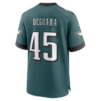Philadelphia Eagles Josiah Deguara Midnight Green Team Game Jersey