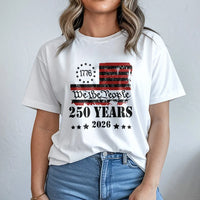 We The People 250 Years T-Shirt | 1776-2026 Betsy Ross Flag Vintage Design | 100% Soft Breathable Cotton | Patriotic Gift for History Lovers