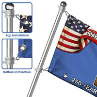 Minnesota 250 Years of America House Flag | North Star State Patriotic Design | Weather-Resistant Polyester | Commemorative Gift