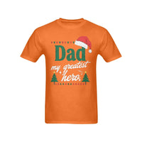 Santa Hat Christmas Dad T-Shirt, Dad My Greatest Hero Shirt, Holiday Father Graphic Tee, Christmas Dad Shirt, Holiday Present for Father
