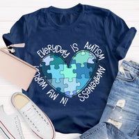 In My World Every Day Is Autism Awareness T-Shirt