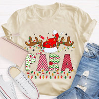 Santa Hat Holiday Paraeducator Tee, Paraprofessional Christmas Lights Shirt, Adorable Christmas SPED T-Shirt, School Staff Xmas Shirt