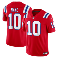 New England Patriots Drake Maye Red Alternate Vapor F.U.S.E. Stitched Limited Jersey