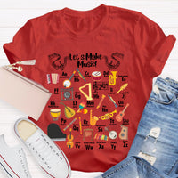 Let's Make Music Teacher T-Shirt