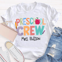 Personalized Name Preschool Crew Shirt