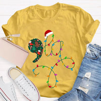 Festive Christmas Lights Shirt, Christmas Atmosphere Lights T-Shirt, Retro Christmas Lights Graphic Tee, Holiday Family Shirt Present