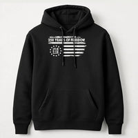 250 Years of Freedom Hoodie | Vintage American Flag 1776-2026 Design | Soft Cotton Blend Sweatshirt | Patriotic 4th of July Gift for Men and Women