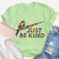 Just Be Kind Color Puzzle Teacher T-Shirt