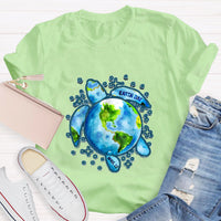Earth Day Save The Turtles Teacher T-Shirt
