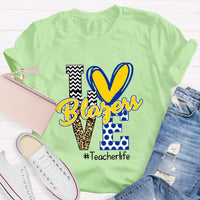 Personalized Love Mascot Teacher T-Shirt