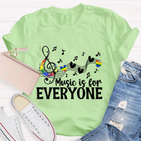 Music Is For Everyone Teacher T-Shirt