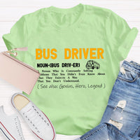 Bus Driver Definition Teacher T-Shirt
