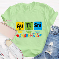 Autism Awareness Chemical Elements Teacher T-Shirt