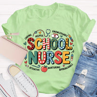 School Nurse Caring Helpful T-Shirt