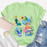 Love Our Planet Earth Day Teacher T-Shirt